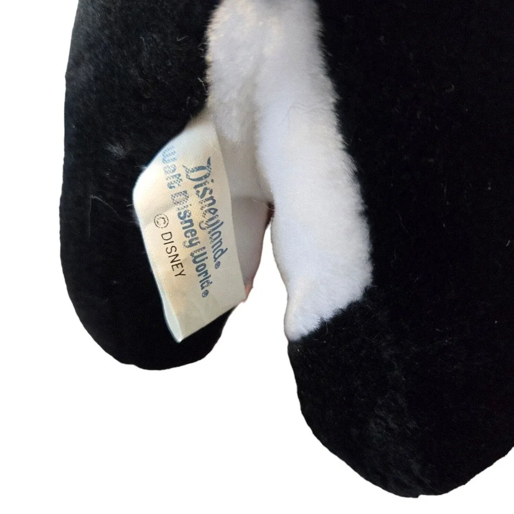 Disneyland Disney‎ Pinnochio Cat Black White Plush Stuffed Animal 8